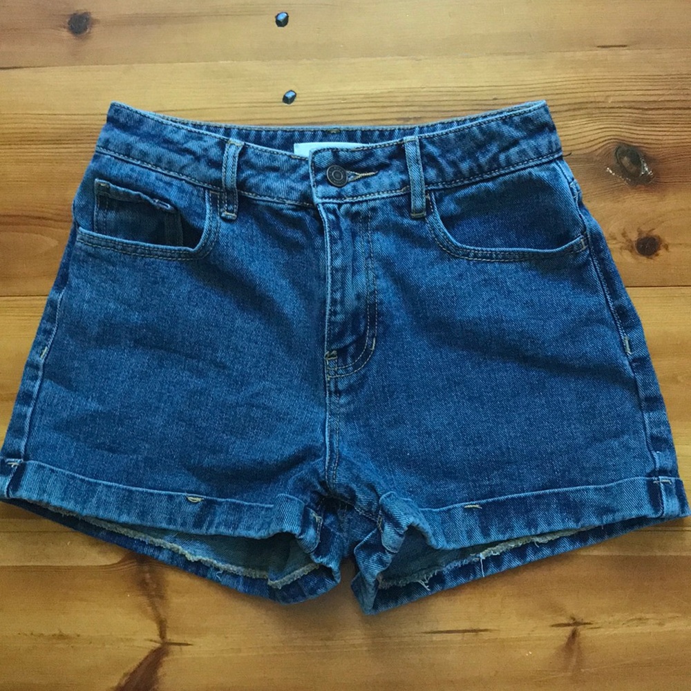 Pacsun Dark Wash Mom Shorts